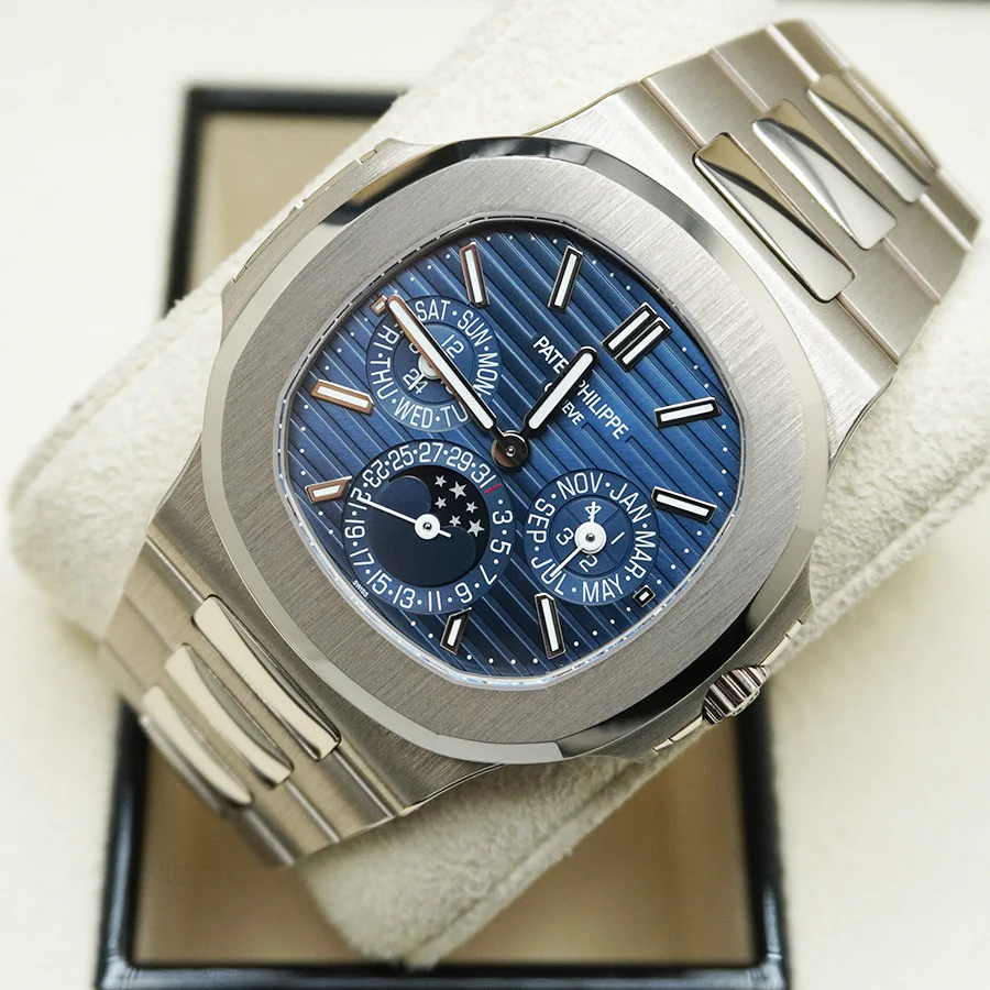 Patek Philippe Extra-Thin Nautilus Grand Complications Perpetual Calendar 40mm 5740/1G Blue Dial - Image 7