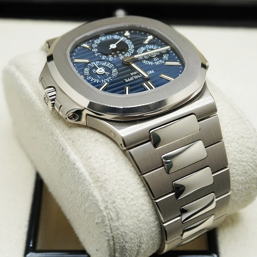 Patek Philippe Extra-Thin Nautilus Grand Complications Perpetual Calendar 40mm 5740/1G Blue Dial - Image 3