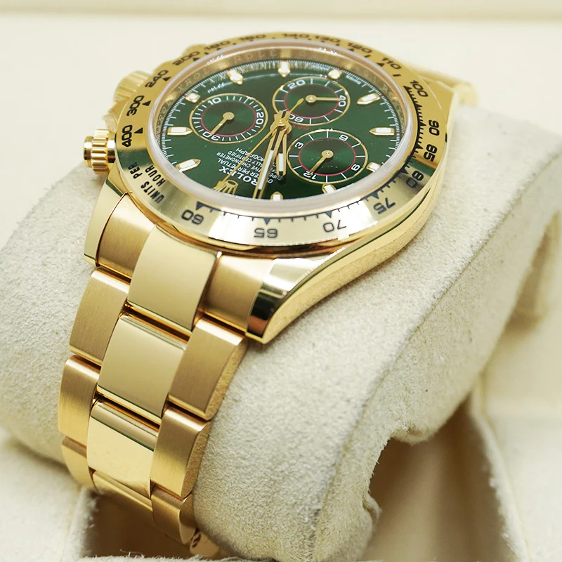 Rolex Daytona 40mm Yellow Gold 116508 Green Dial - Image 4