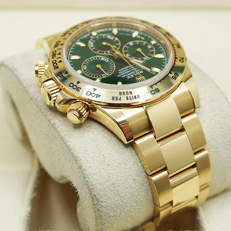 Rolex Daytona 40mm Yellow Gold 116508 Green Dial - Image 3