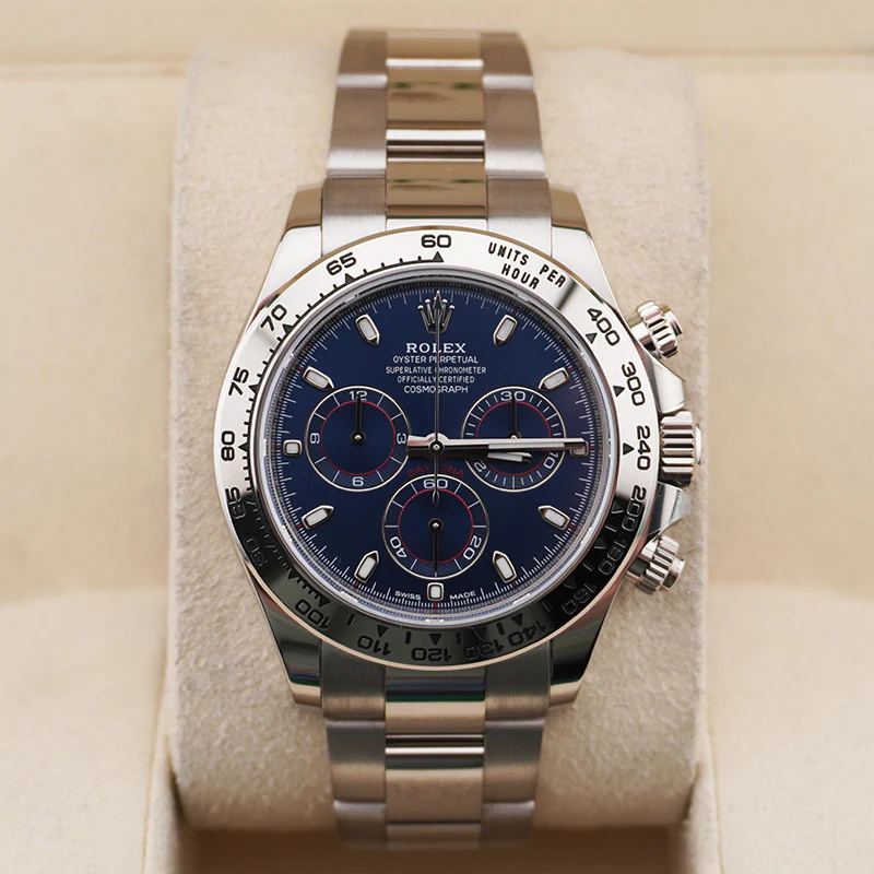 Rolex Daytona 40mm 116509 White Gold Blue Dial - Image 8