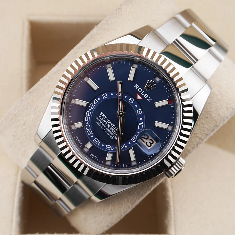 Rolex Sky-Dweller 42mm Stainless Steel 326934 Blue Dial - Image 8