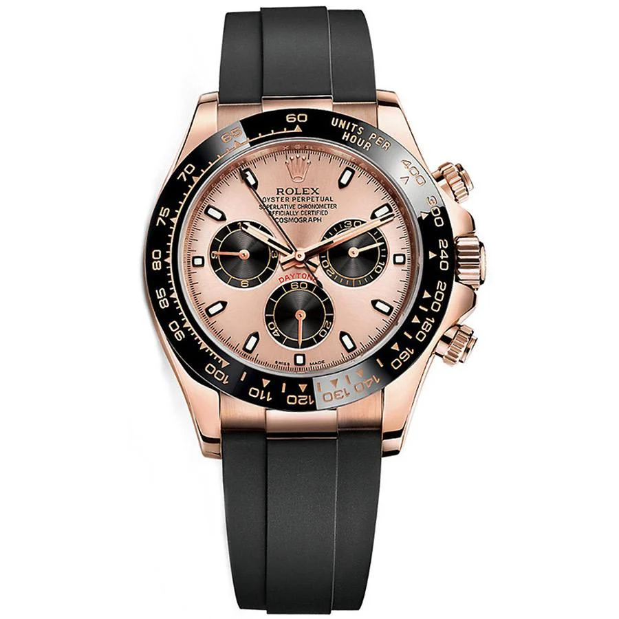Rolex Daytona 40mm Oyster Flex 116515LN PBK Pink Dial