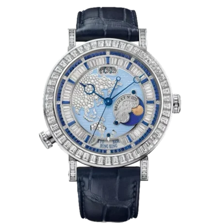 Breguet Classique 46mm 5719PT/AS/9ZV/DD0D Diamond Bezel Diamond Dial