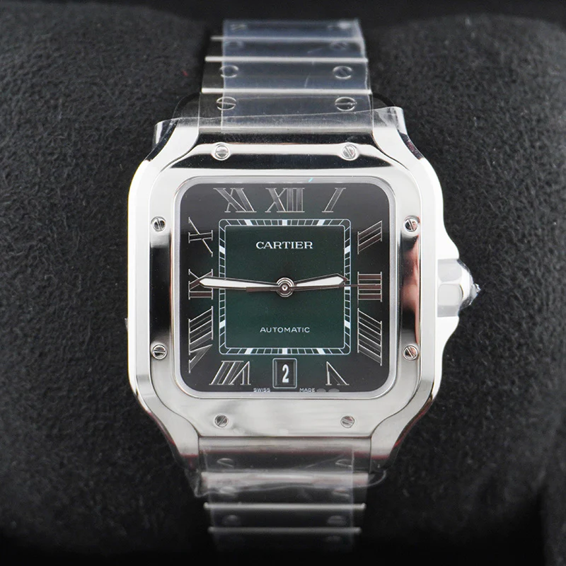 Cartier Santos 40mm Large Model WSSA0062 Green Dial - Image 2
