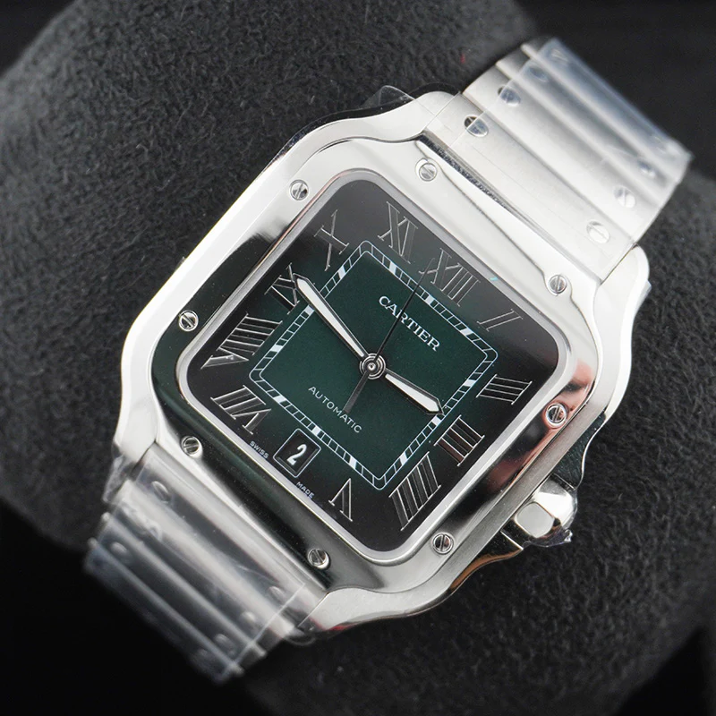 Cartier Santos 40mm Large Model WSSA0062 Green Dial - Image 8