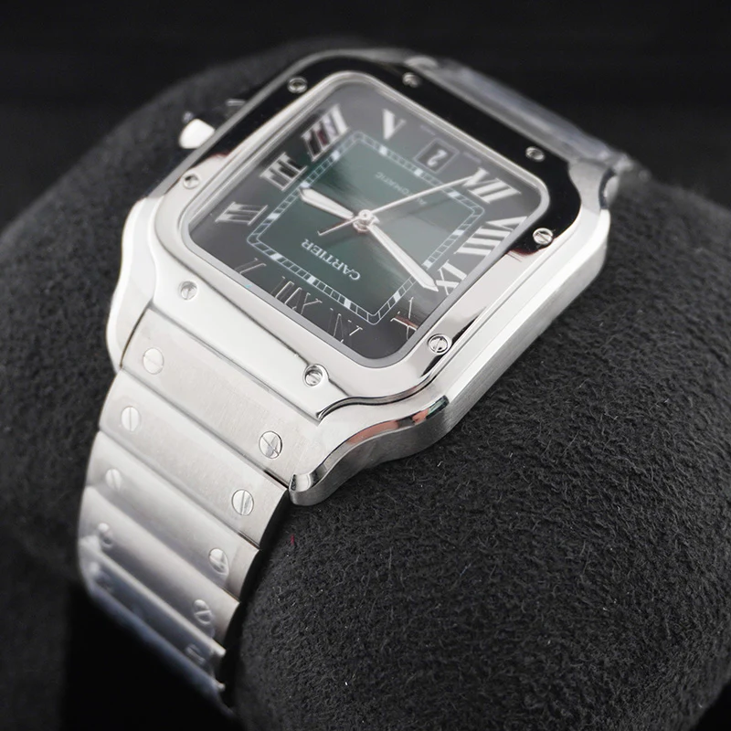 Cartier Santos 40mm Large Model WSSA0062 Green Dial - Image 5