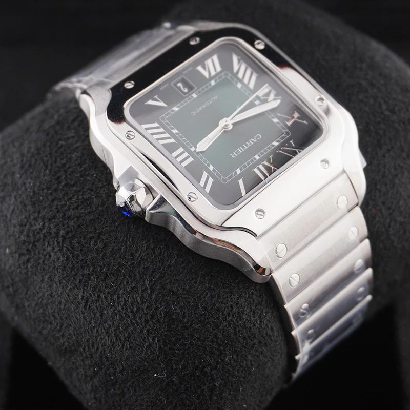 Cartier Santos 40mm Large Model WSSA0062 Green Dial - Image 4